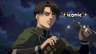 Levi ackerman being an icon for 3 minutes and 12 seconds