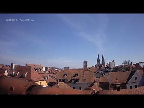 Regensburg Old Town Webcam Timelapse March 2021 live cam preview