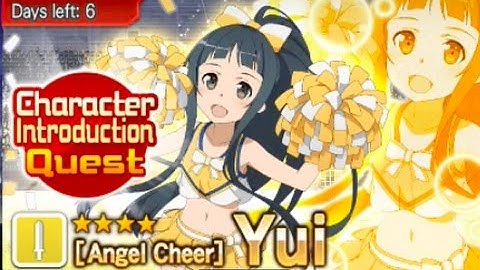 Sword Art Online Memory Defrag - Angel Cheer Yui - Character Introduction Quest