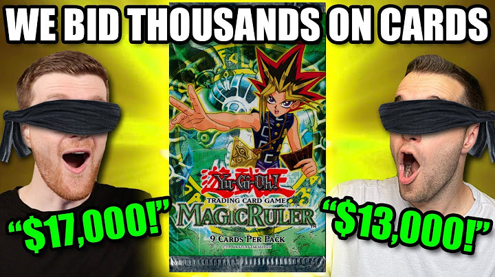 We BLINDLY Bid THOUSANDS on Yu-Gi-Oh! Cards! | Yu-Gi-Oh! Auction Series