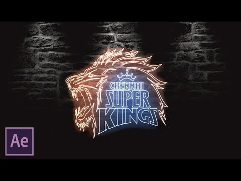 Neon Animation Effect in After Effects Using saber plugin- After ...