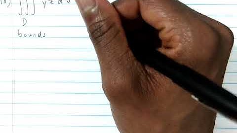 14.5 Triple integrals in Cylindrical Coordinates Part 2