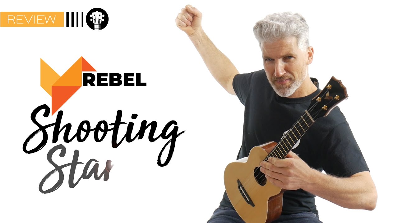 Rebel Double Cheese Tenor Solid Spruce Ukulele "Shooting Star" Ukulele Review YouTube