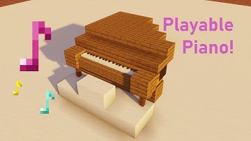 Command Block Playable Piano in Minecraft