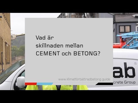 Vad är skillnaden mellan cement och betong?