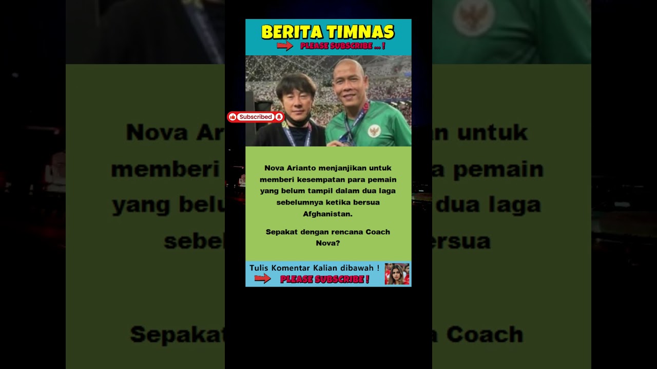 NOVA ARIANTO AKAN TURUNKAN PEMAIN LAPIS KE 2 