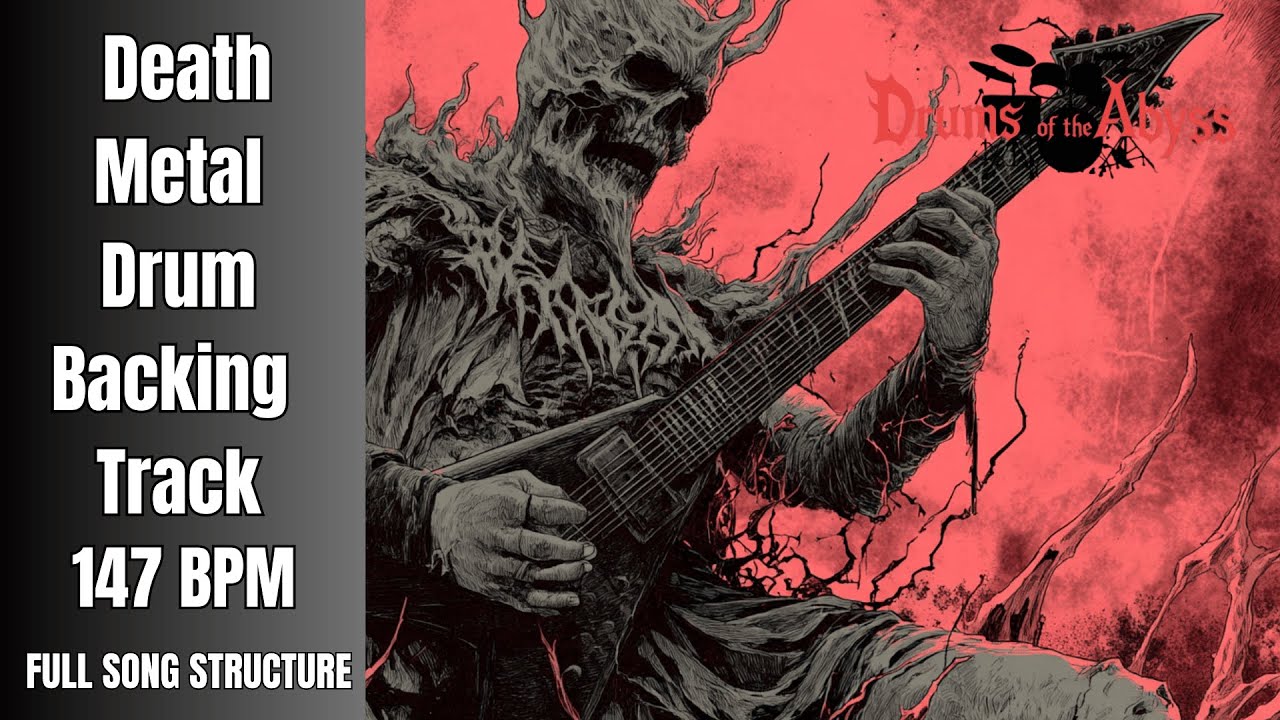 147 BPM Death Metal Drum Track – Dark, Driving Mid-Tempo Groove - YouTube