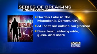 2 arrested, 1 wanted for cabin burglaries in Union County