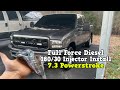FUEL FORCE DIESEL STAGE 1.5 180/30 INJECTOR INSTALL 7.3 POWRSTROKE 400HP UPGRADE
