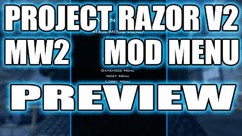 [Mw2/1.14] Project Razor v2 Mod Menu by xDaqe Preview!