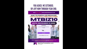 Due to high demand, the MTBIZ10 code is officially extended through December 31, 2025. #shorts #ai