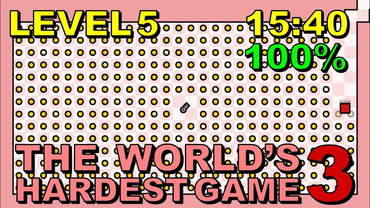 Wr] the world's hardest game 3 level 5 in 15:40 (100%) - youtube