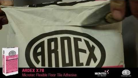 Ardex X78 Microtec Tile Adhesive, how to apply self leveling and tiling using Special Glue