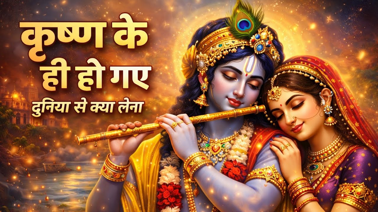 कृष्ण के ही हो गए 💙🦚 | Radha Krishna Divine Song | Peace & Bhakti | Sanatan Music Production 