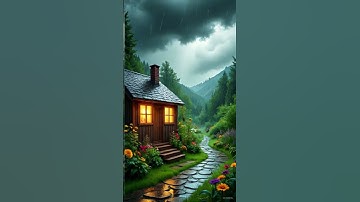 Heavy Rain S Village Life 6 | #rainsounds #sleepmusic#deepsleep #ai #animation#trending#dance#shorts