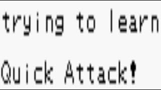 Pokemon Red++ (Normal/Hard) - Pikachu is trying to learn Quick Attack