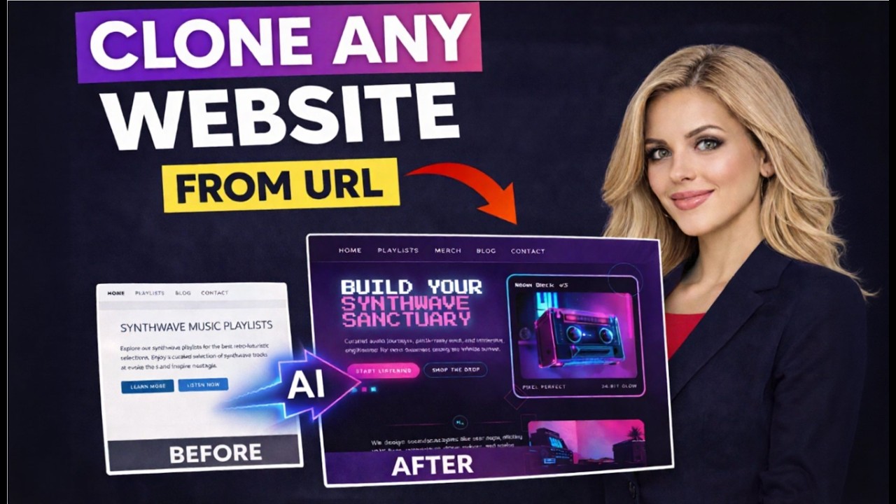 How To Clone Any Website Using AI in 2026 (No Coding Required) - YouTube