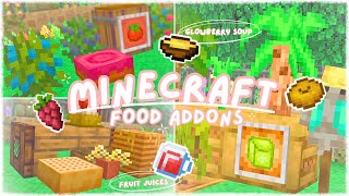 3 NEW Food addons for Minecraft pe 1.20 🌱 (cute foods, placeable cakes + more)༉‧₊˚.