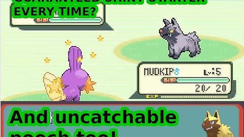 GUARANTEED SHINY STARTER IN POKEMON RUBY AND SAPPHIRE