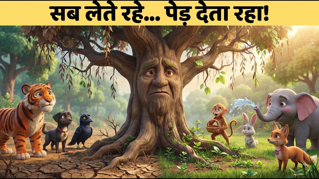 आनंदवन कहानी: जिस पेड़ से सब लेते रहे | Anandvan Ep. 24 | Hindi Moral Story