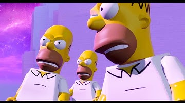 LEGO Dimensions Angry Homer Replaces All Characters in Lord Vortech Final Boss Fight