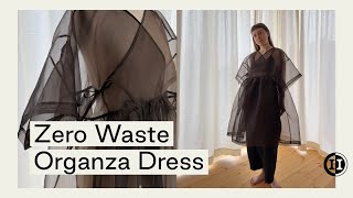 Helios Dress Tutorial | Sew a Zero Waste Organza Dress with me!