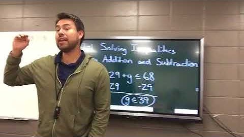 Algebra 1 - Solving Inequalities Using Addition and Subtraction