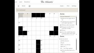 The Atlantic Crossword 2025
