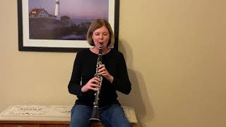 Clarinet C Scale 1 Octave