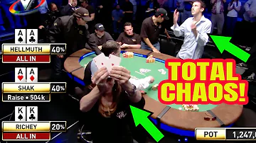 Aces vs Aces vs Kings with Phil Hellmuth | The Most Chaotic Hand in Poker History!