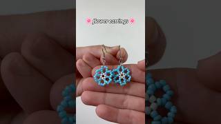 beaded flower earrings 🌸🌼