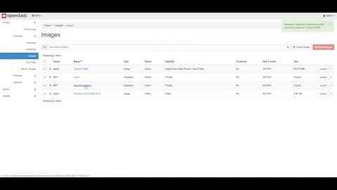 Create Snapshot for running instance