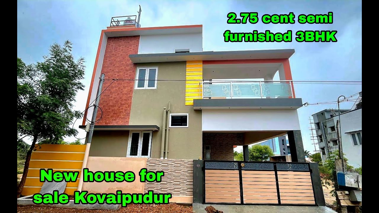 2.75 cent semi furnished  new house for sale in Kovaipudur, coimbatore PH : 8939952223