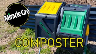 The Dual Chamber Compost Tumbler by @MiracleGro  Unboxing, Assembly and FirstLook