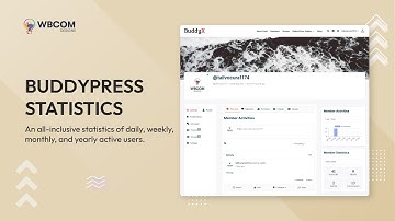 BuddyPress Stats Plugin | BuddyPress Statistics - Wbcom Designs
