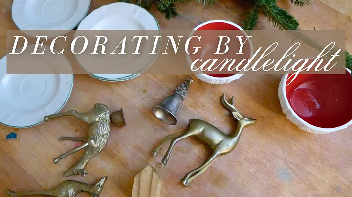 Cozy Christmas Kitchen Decorate with Me by Candlelight | VLOGMAS, Day 8