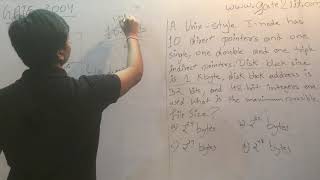 A unix-style I-nodes has 10 direct pointers and one single | GATE - 2004 | GATE2IIT | OS | PYQ