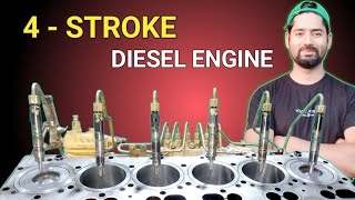 How Four Stroke Diesel Engine Works Diesel Engine Working Process Complete Engineering