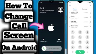 iOS call screen on android iOS call screen for Android iPhone call screen full customize tech arjun screenshot 5