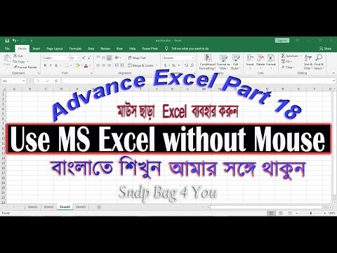 MS Excel 2016 Part 18: Use Excel Without a Mouse - Magic Tips | Microsoft Excel Tutorial 2018