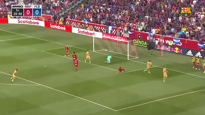 Dembele goal vs red bull #dembele #barcelona #barca #redbull #depay #leomessi #xavi