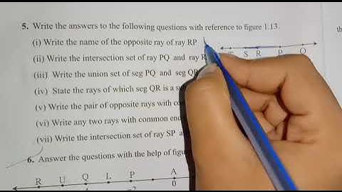 1. Basic Concepts in Geometry Class 9 Maths -2 \\ Practice set 1.2 Question no. -  5 & 6 video-3