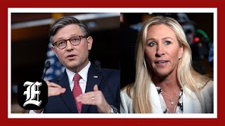 WATCH LIVE: MTG and Thomas Massie give press conference over Jeffries decision not to oust Johnson