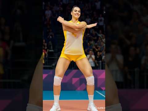 Volleyball Player Steals the Spotlight Dance #ai #tall #volleyball #shortvideo