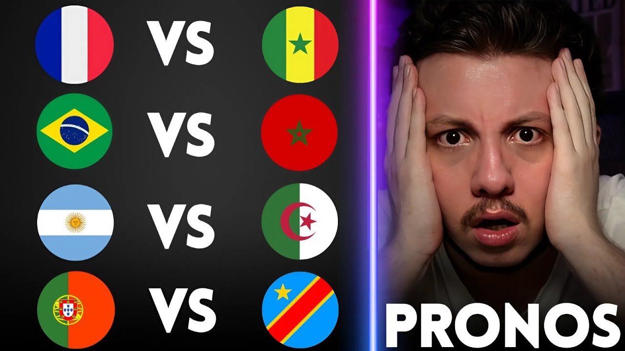 😱 FRANCE SÉNÉGAL / RD Congo 🇨🇩 PORTUGAL / MAROC BRÉSIL / ALGÉRIE ARGENTINE EN COUPE DU MONDE !!