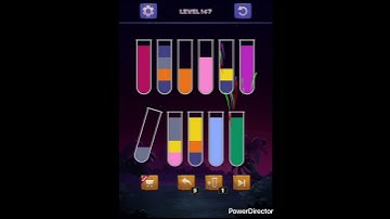 Water Sort Puzzle Level 147 #watersortpuzzle #gameshorts #ゲーム