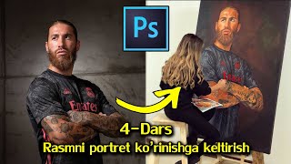 #Photoshop #Videodars #Montaj 4-Dars. Photoshop dasturida Rasm ichidagi ramkaga rasm qo'yish