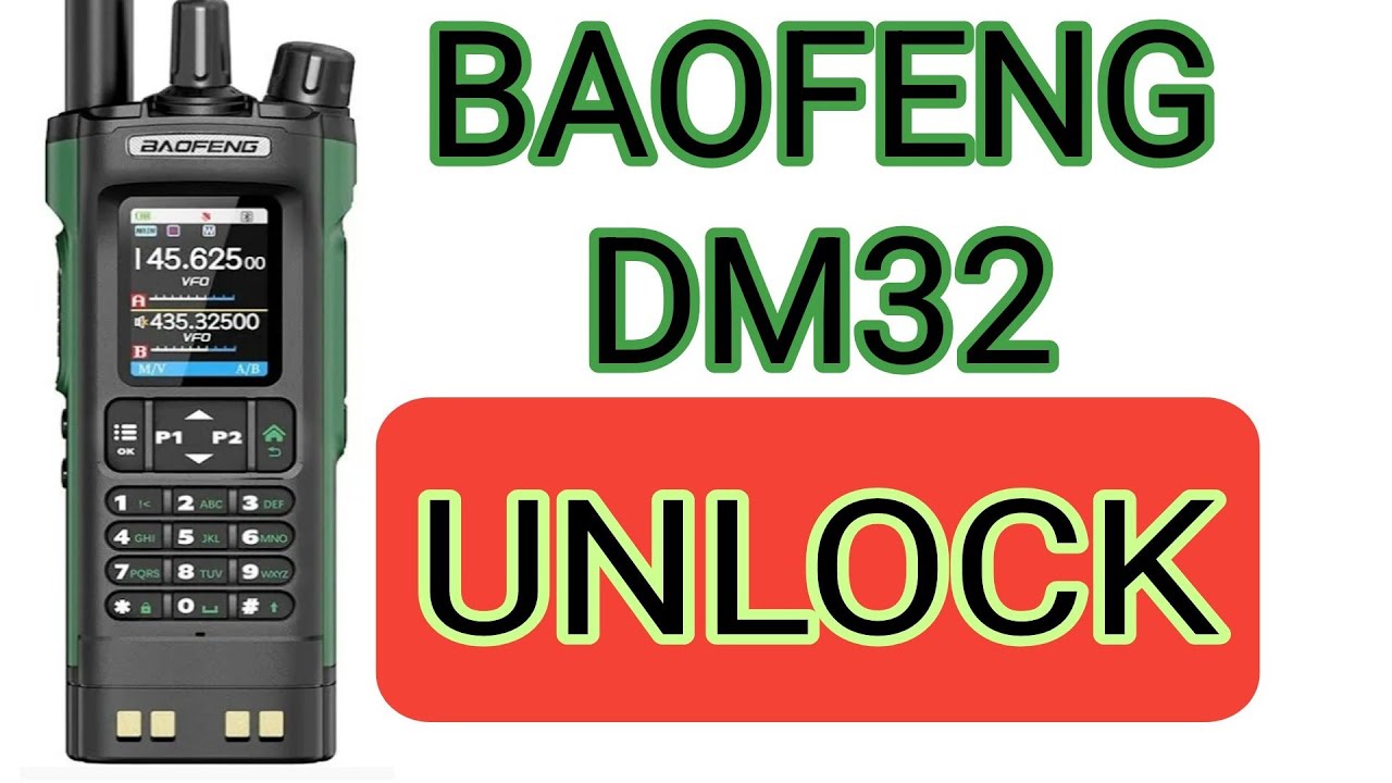 Разблокировка - BAOFENG DM32, CB и 220 МГц