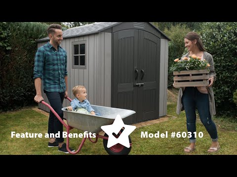 Lifetime 7' x 9.5' Outdoor Storage Shed | Model 60310 | Features and Benefits