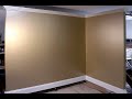 How to apply a uniform coat of metallic paint to walls  golden paintworks